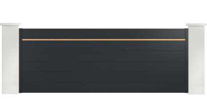 portail aluminium contemporain pontia