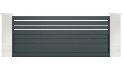 portail aluminium contemporain pyronia