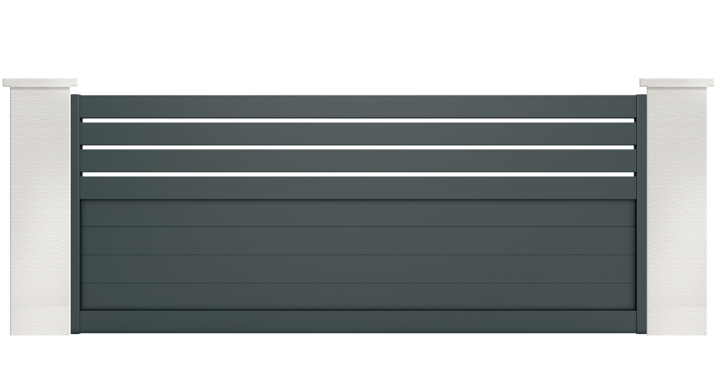 portail aluminium contemporain pyronia