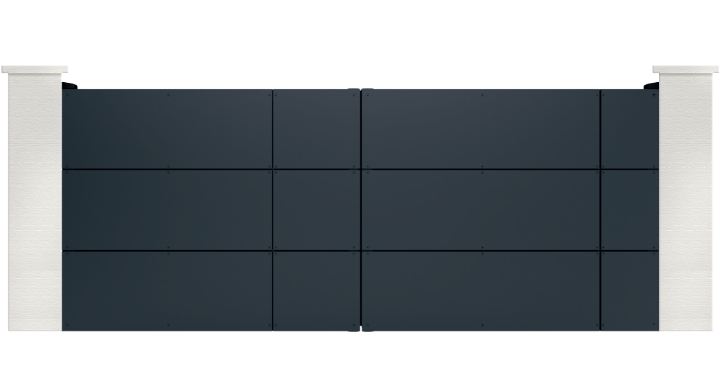 portail aluminium contemporain millaria