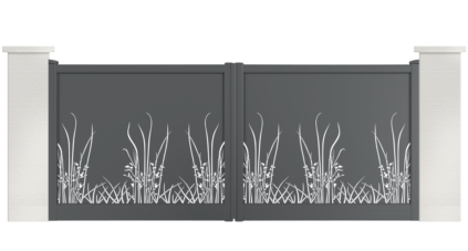 portail aluminium contemporain parkia