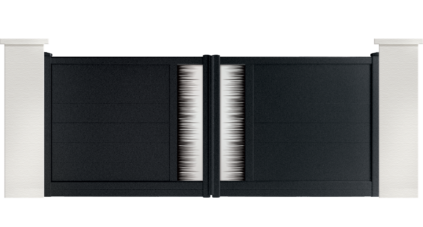 portail aluminium contemporain Bridge