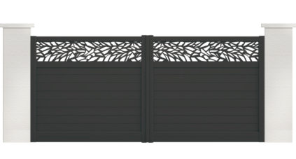 portail aluminium contemporain gambusia