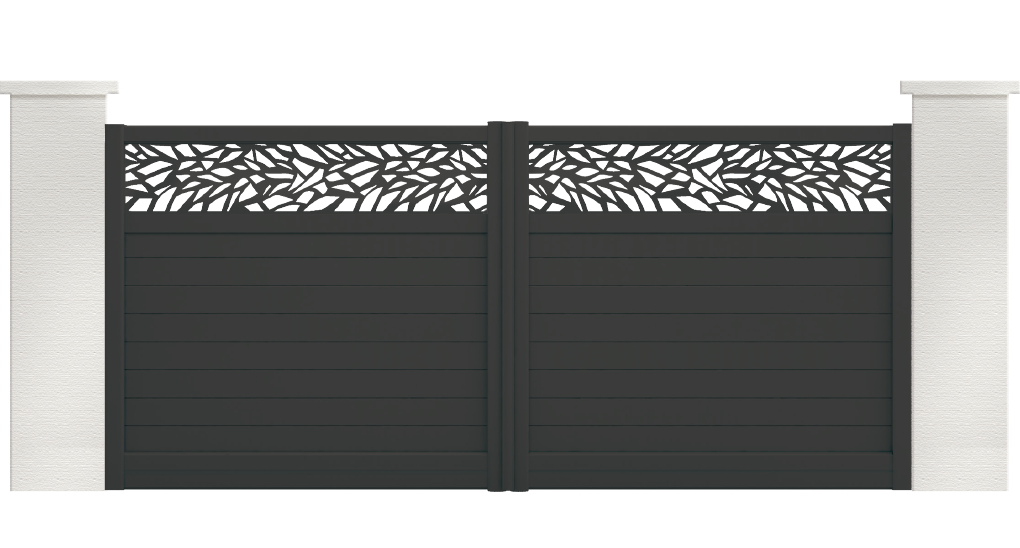 portail aluminium contemporain gambusia