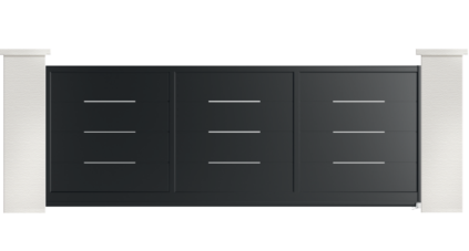 portail aluminium contemporain limonium