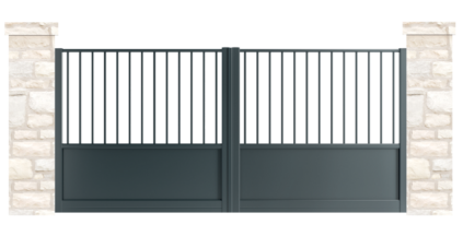 portail aluminium contemporain mall