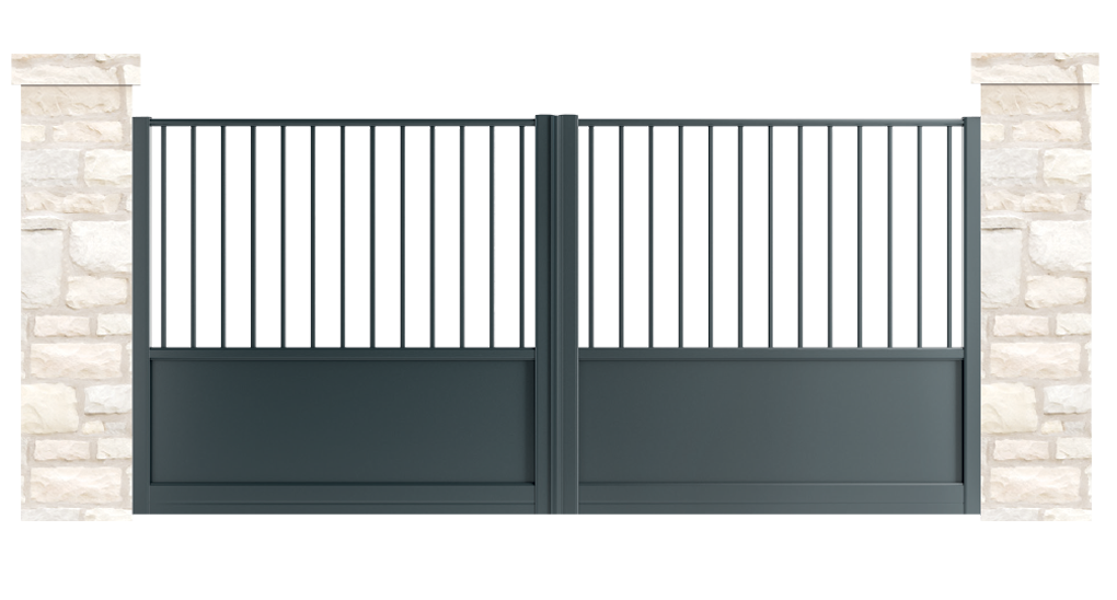 portail aluminium contemporain mall