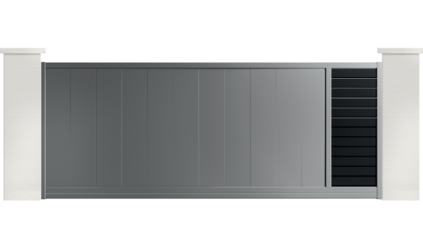 Portail aluminium contemporain Merion