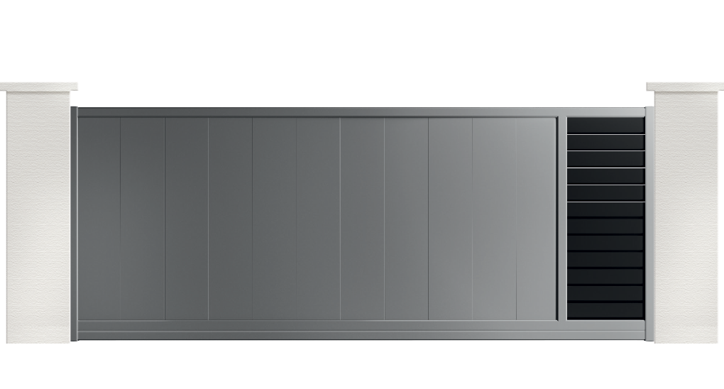 Portail aluminium contemporain Merion