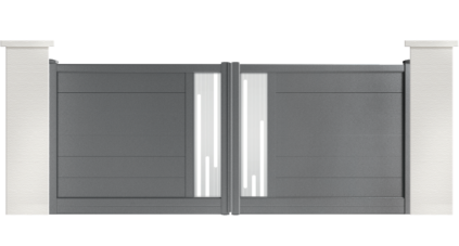 portail aluminium contemporain patton