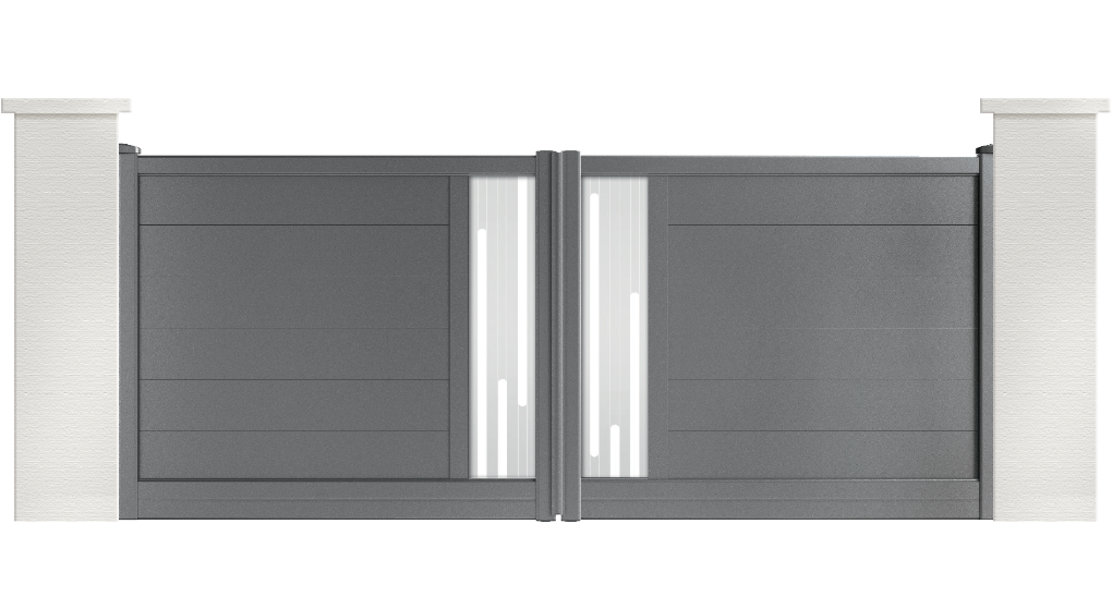 portail aluminium contemporain patton