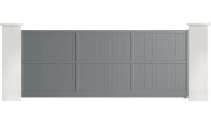 portail aluminium contemporain plaintain