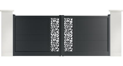 portail aluminium contemporain pretel