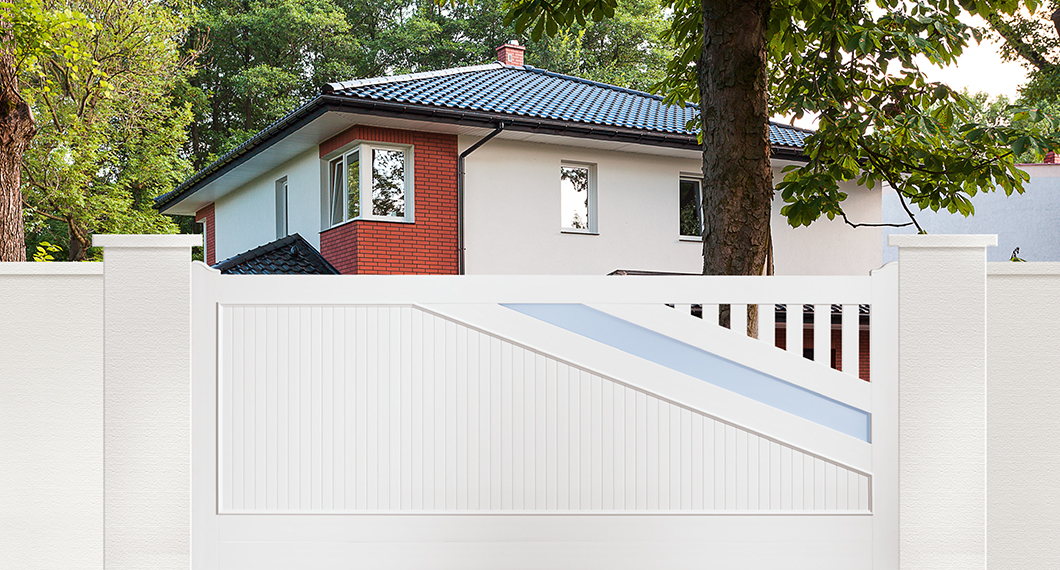 Portail PVC coulissant 1 vantail modèle Violon